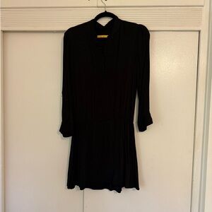 Alice + Olivia Classic Black Long Sleeve Dress